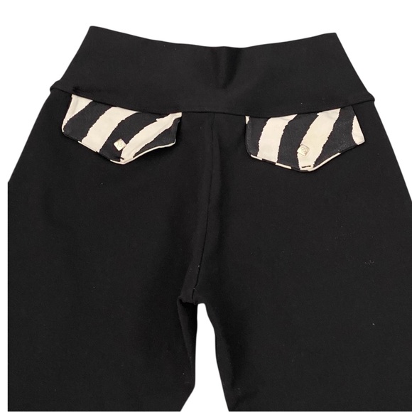 Bia Brazil Yoga Leggings Flare Leg Black Zebra Print Women’s One Size Y2K - Picture 5 of 9